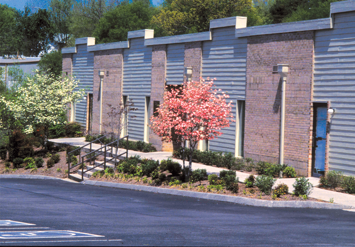 Image of the front of the office building.